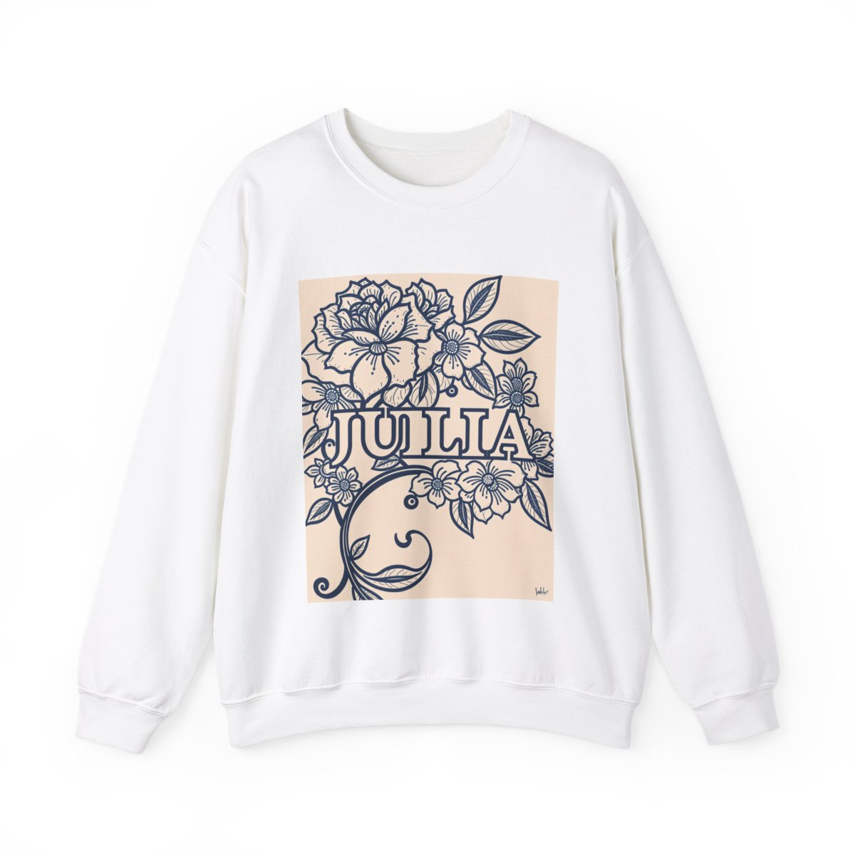 Custom Adult Crewneck Sweatshirt Coloring Kit with 10 Fabric Markers