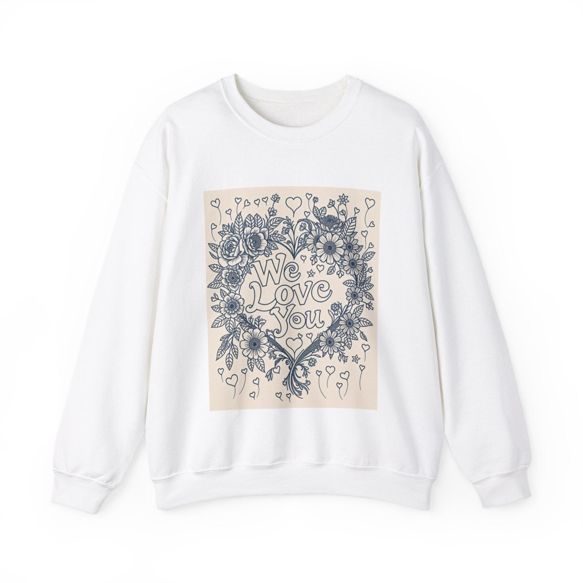 Custom Adult Crewneck Sweatshirt Coloring Kit with 10 Fabric Markers