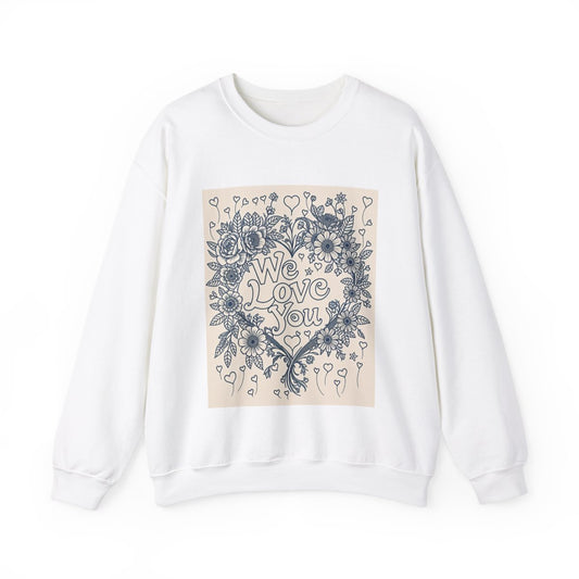 Custom Adult Crewneck Sweatshirt Coloring Kit with 10 Fabric Markers