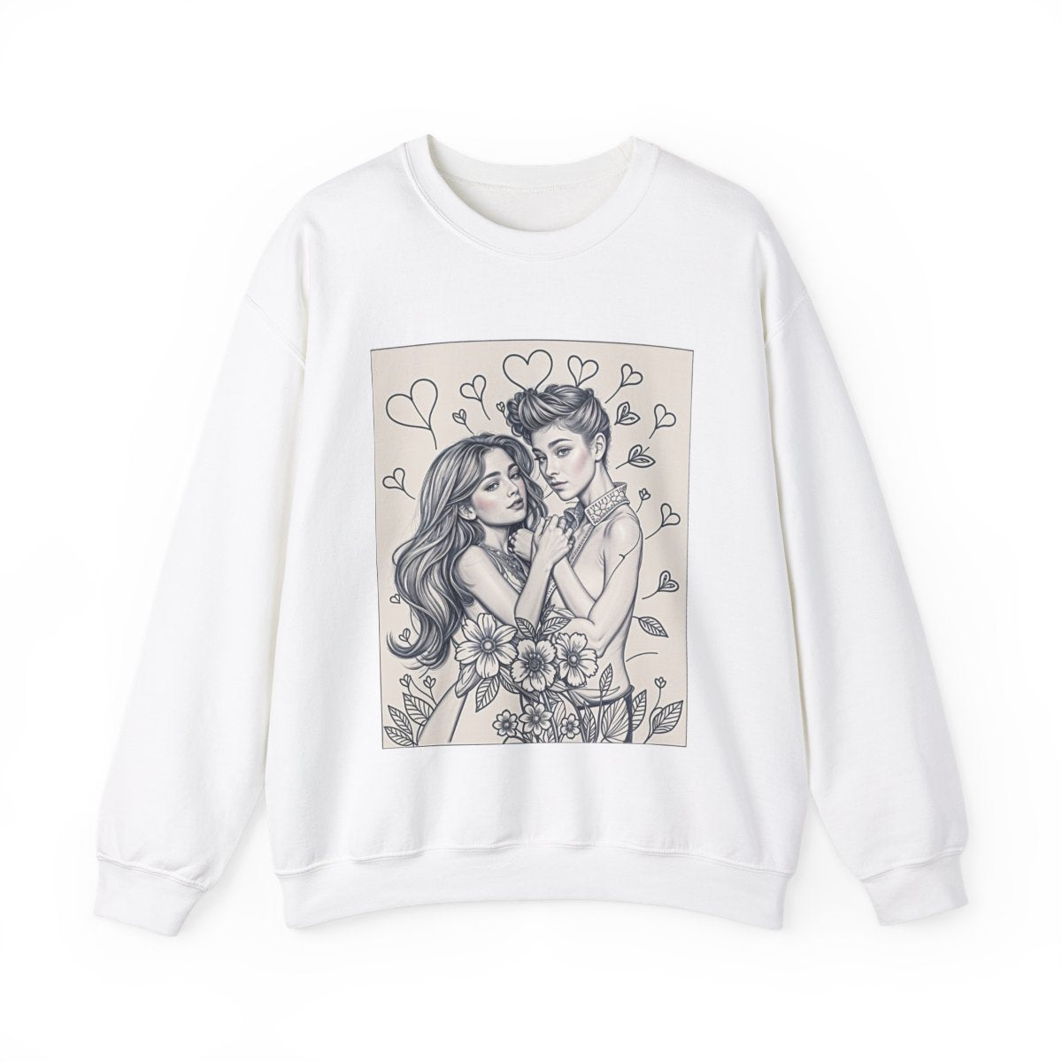 Custom Adult Crewneck Sweatshirt Coloring Kit with 10 Fabric Markers