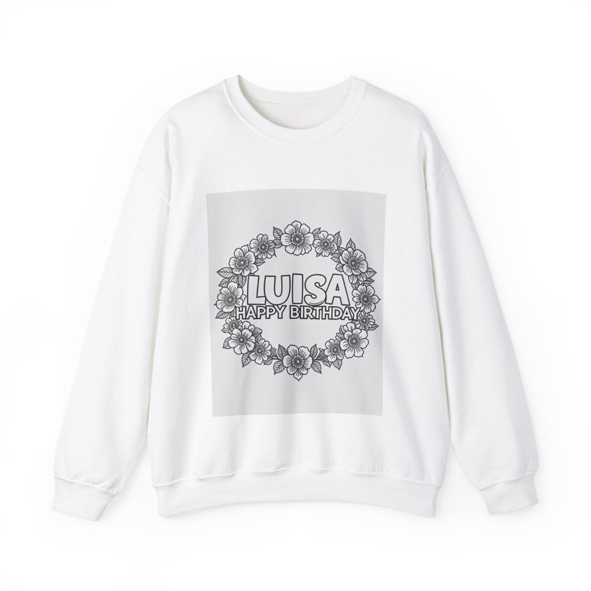 Custom Adult Crewneck Sweatshirt Coloring Kit with 10 Fabric Markers
