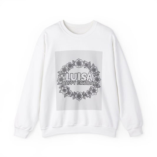 Custom Adult Crewneck Sweatshirt Coloring Kit with 10 Fabric Markers