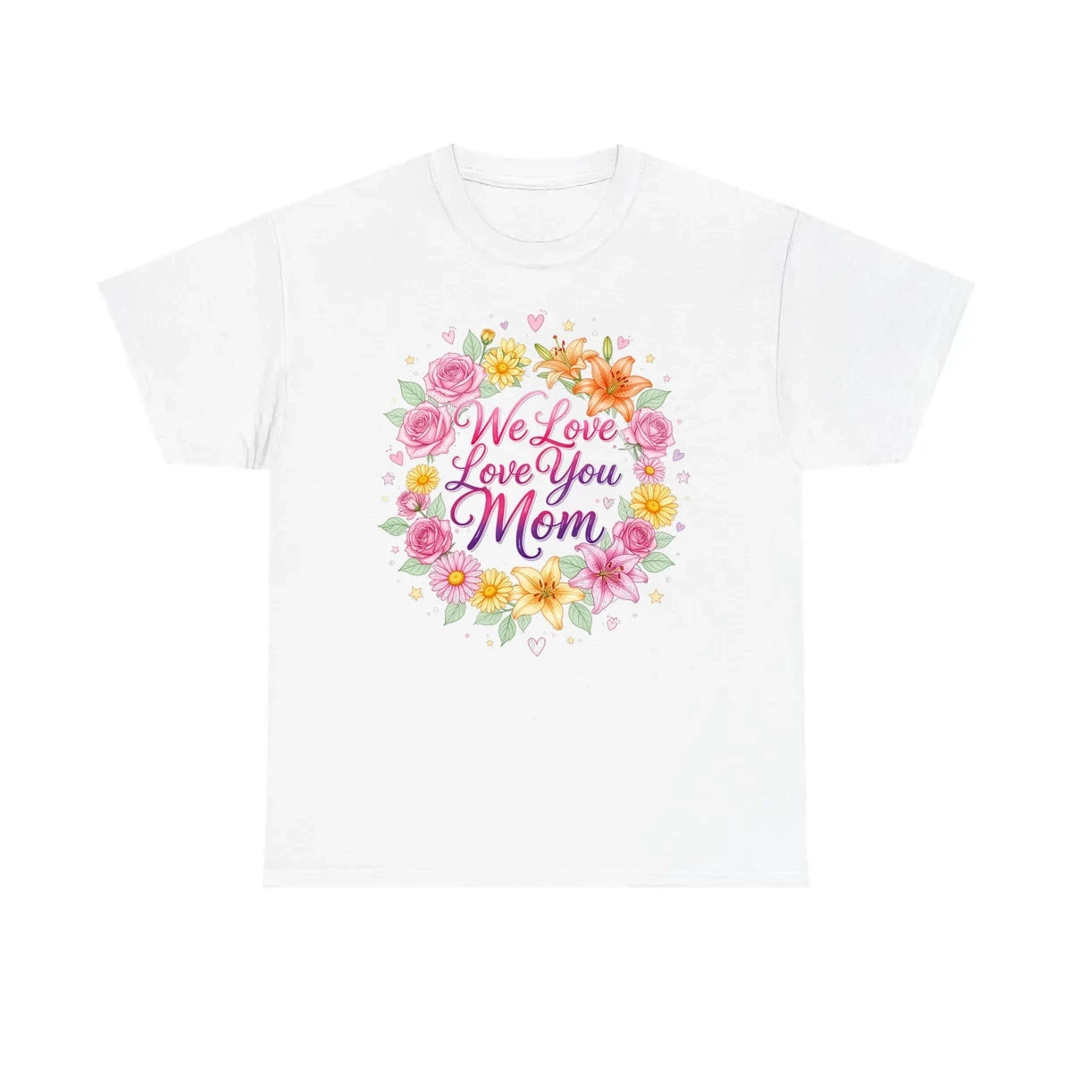 Custom Unisex T-Shirt Colorful Design with Fabric Markers