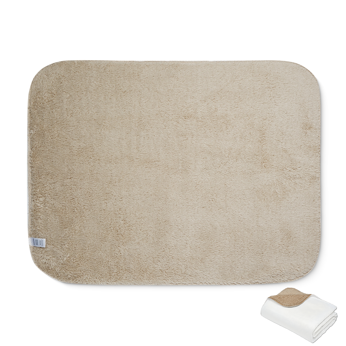 Christmas Winter Wonderland Sherpa Blanket backside fabric sample