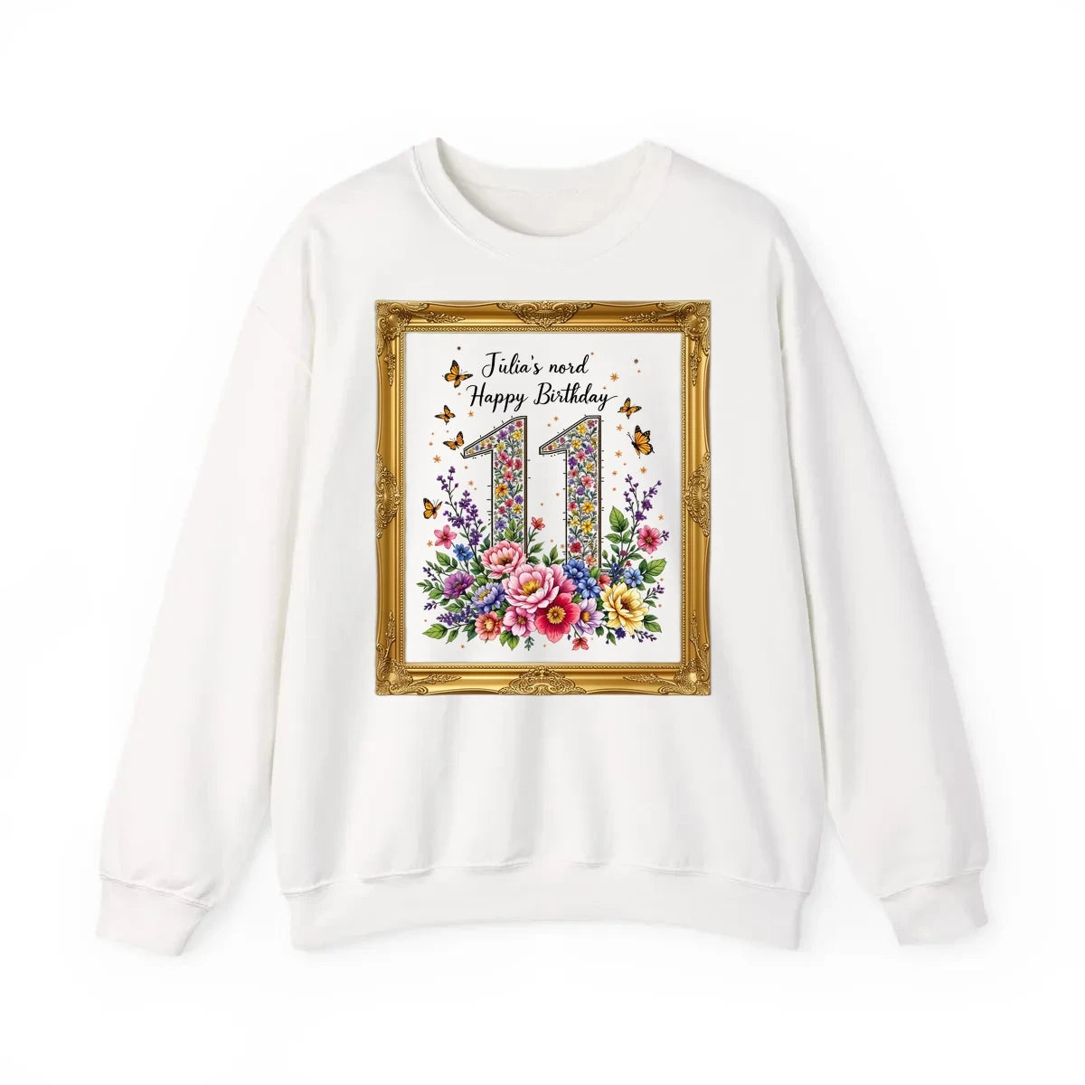 Custom Adult Crewneck Sweatshirt Colorful Design with Fabric Markers