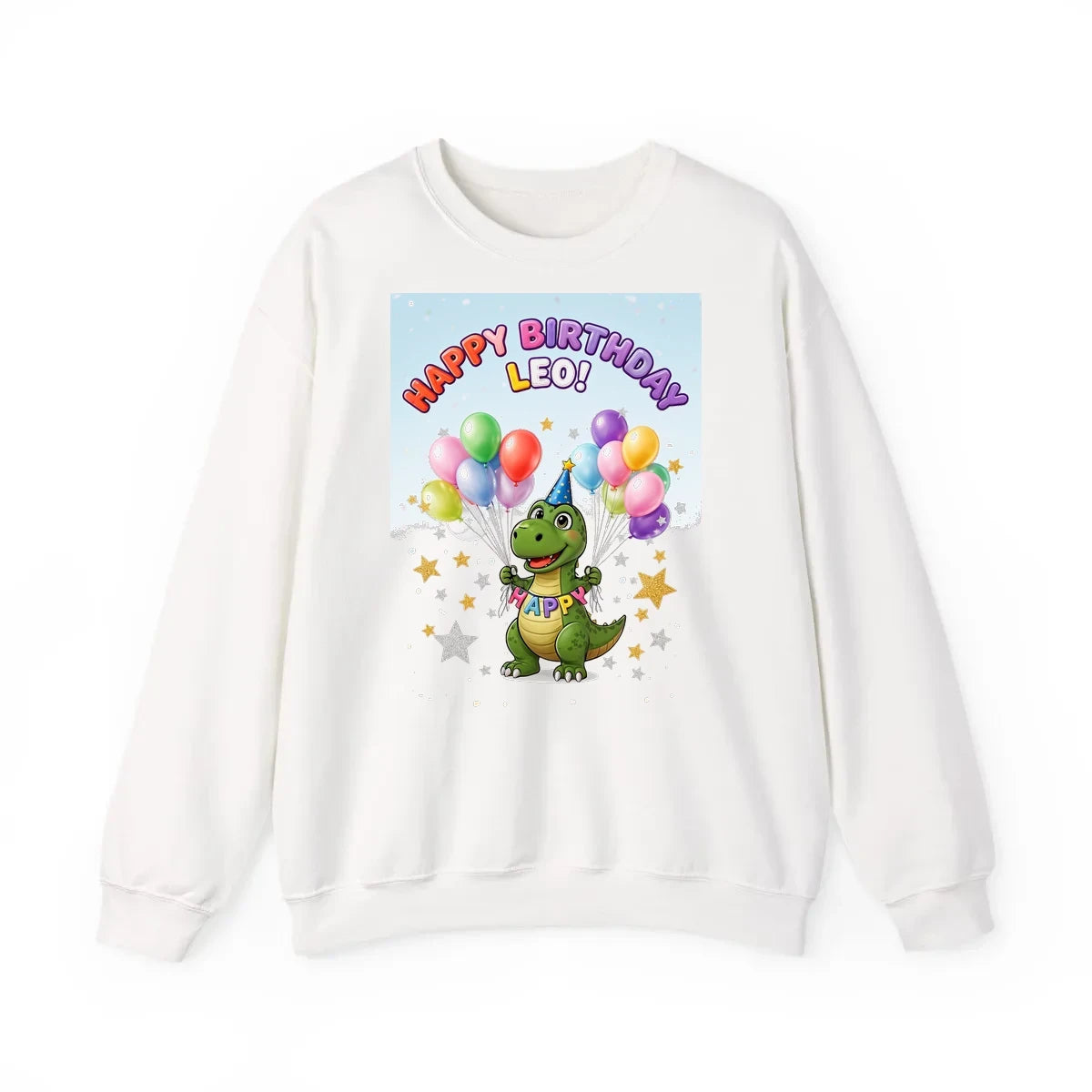 Custom Adult Crewneck Sweatshirt Colorful Design with Fabric Markers
