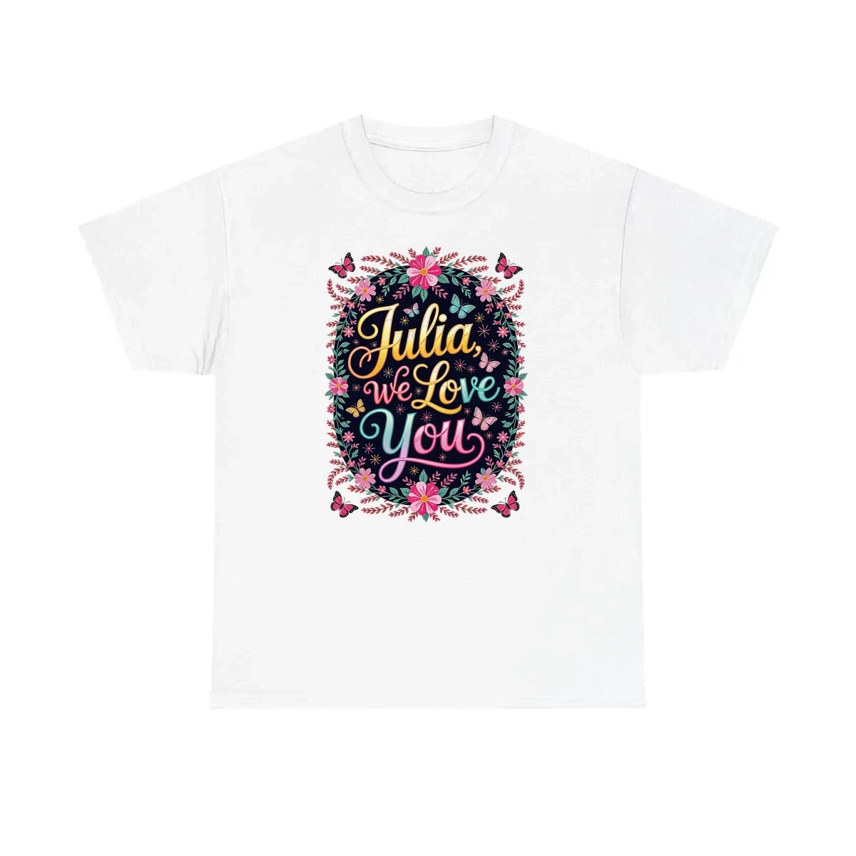 Custom Unisex T-Shirt Colorful Design with Fabric Markers