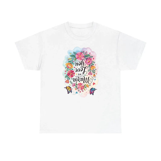 Custom Unisex T-Shirt Colorful Design with Fabric Markers