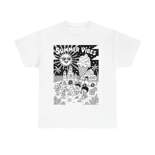 Custom Kids T-Shirt Coloring Kit with 10 Fabric Markers