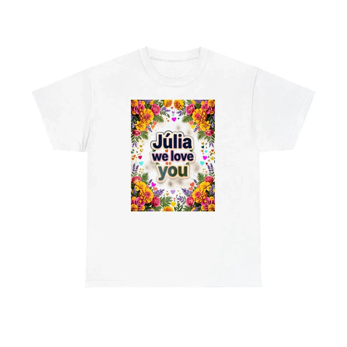 Custom Unisex T-Shirt Colorful Design with Fabric Markers