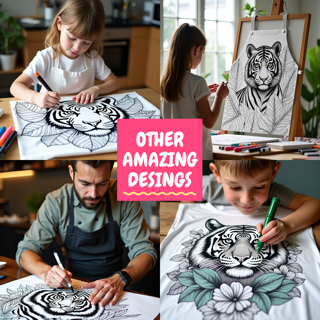 FREE Tiger Jungle Foliage Coloring Page Download