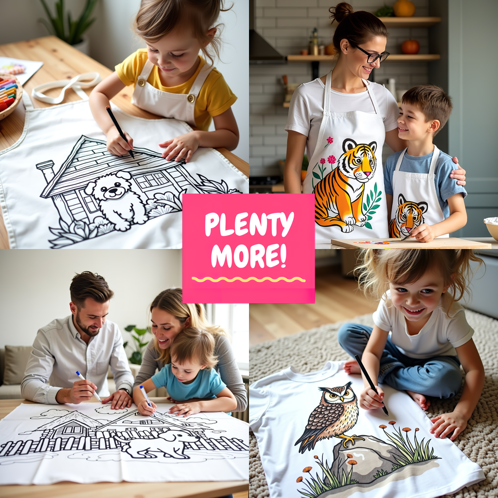 Blanket Coloring Kit with 10 Fabric Markers - Wolf amidst Nature