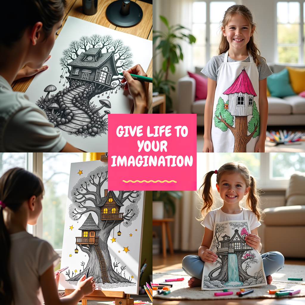 FREE Fantasy Treehouse Coloring Page Download NOW