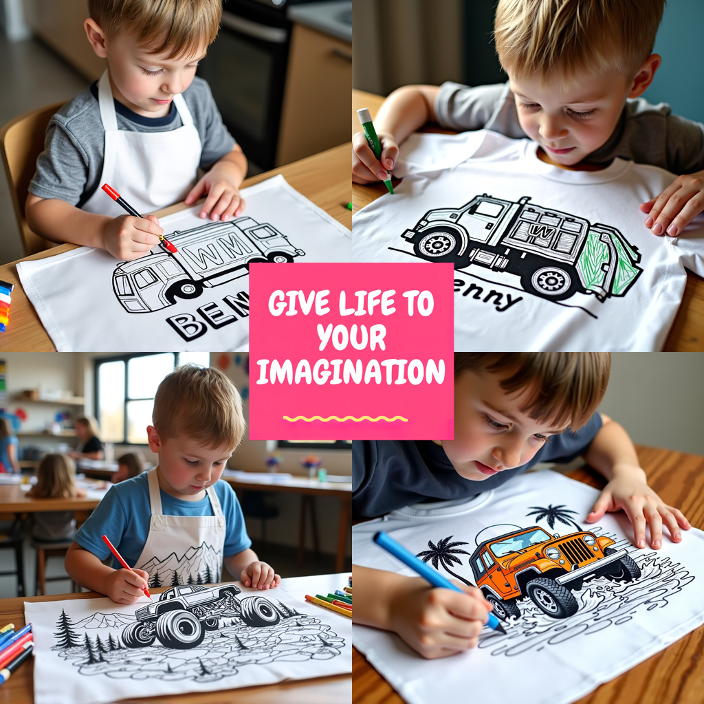 FREE Garbage Truck Coloring Page - Benny the Truck Printable Download