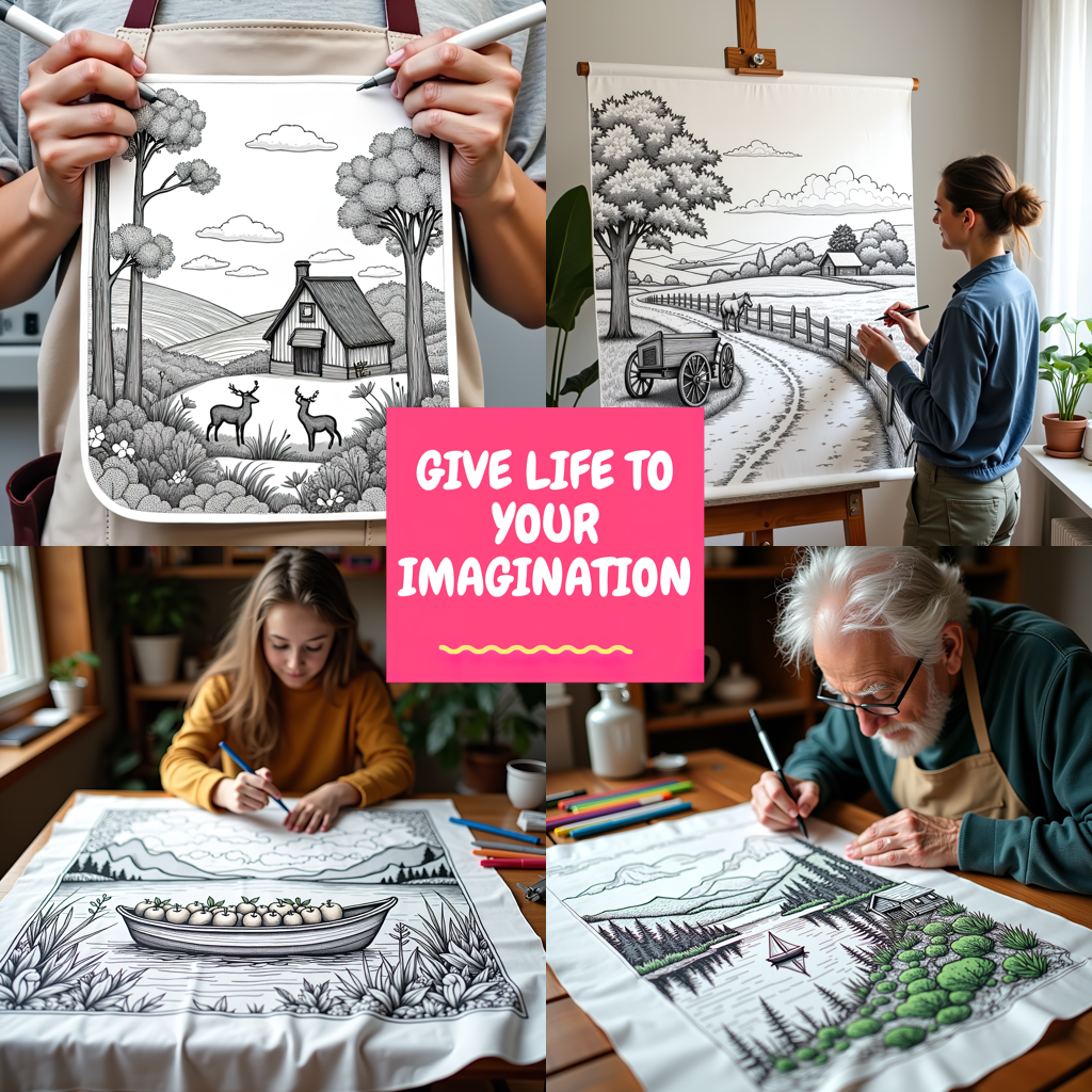FREE Mountain Cabin by River Coloring Page - Printable Download