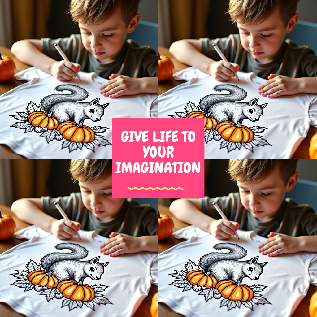 Adult Sweatshirt Coloring Kit with 10 Fabric Markers - Cute Butterfly