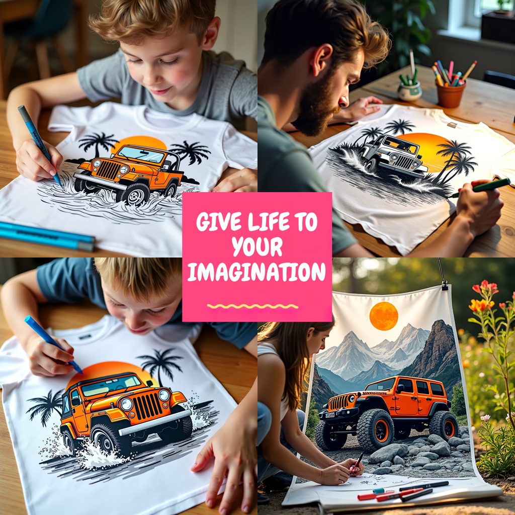 FREE Jeep Beach Adventure Coloring Page - Printable Tropical Scenery Download