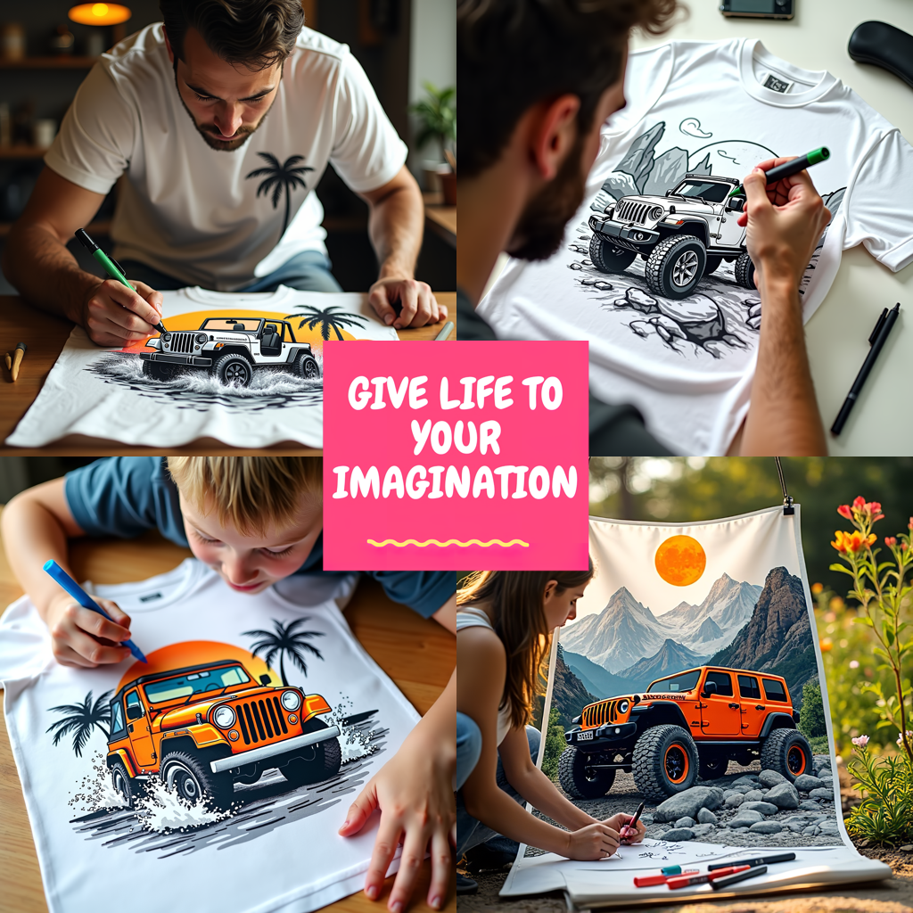 FREE Offroad Jeep Coloring Page - Printable Tropical Beach Scene Download