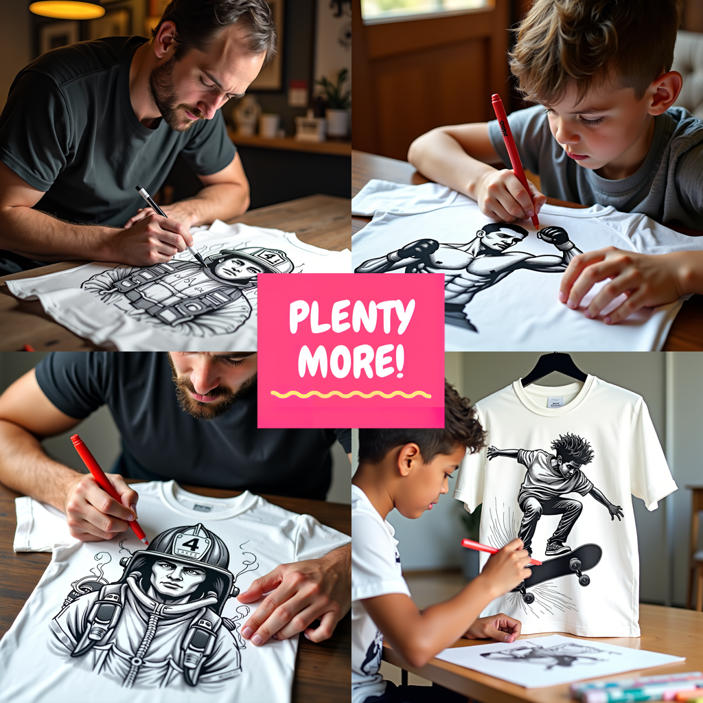 Adult Sweatshirt Coloring Kit with 10 Fabric Markers - Volleyball