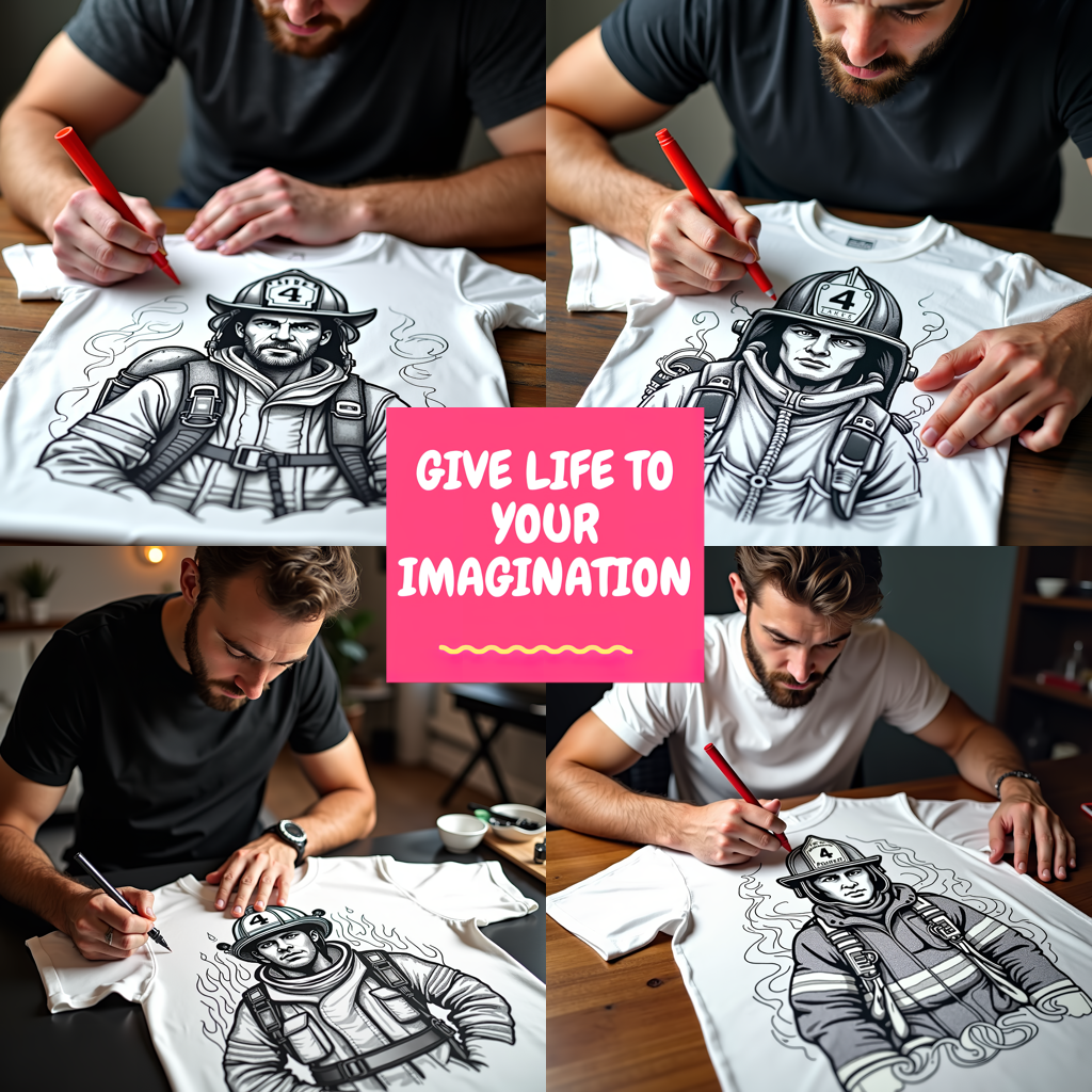 Blanket Coloring Kit with 10 Fabric Markers - Armored Knight