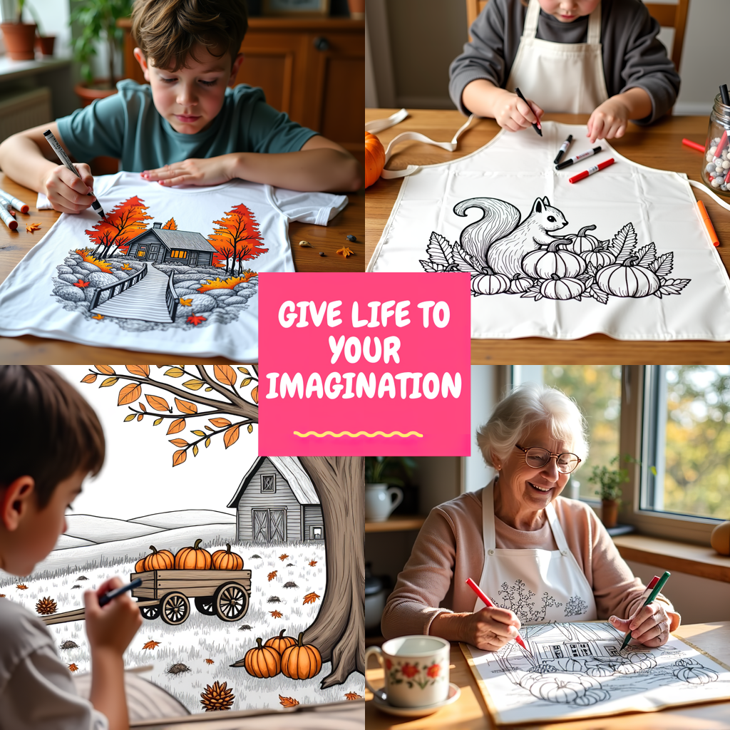 FREE Rustic Autumn Harvest Coloring Page - Download NOW