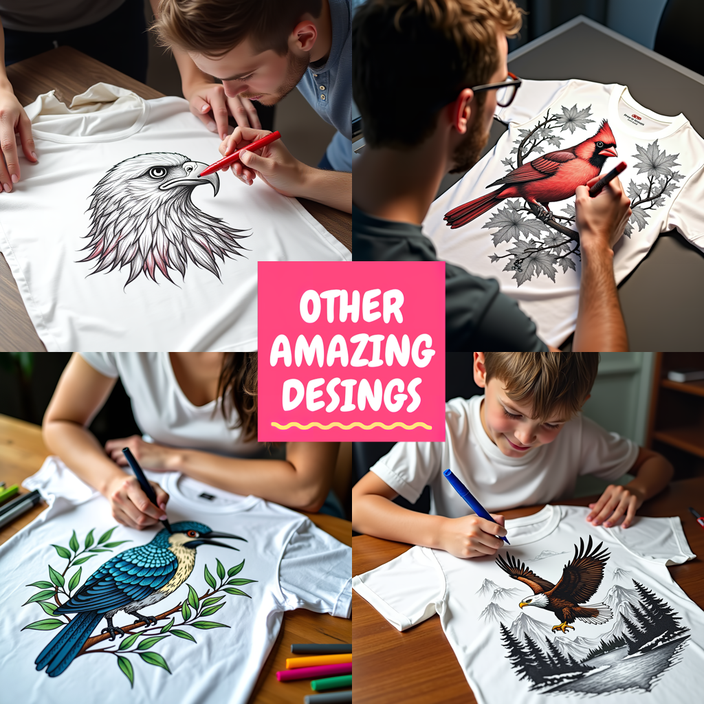 Adult Sweatshirt Coloring Kit with 10 Fabric Markers - Owl