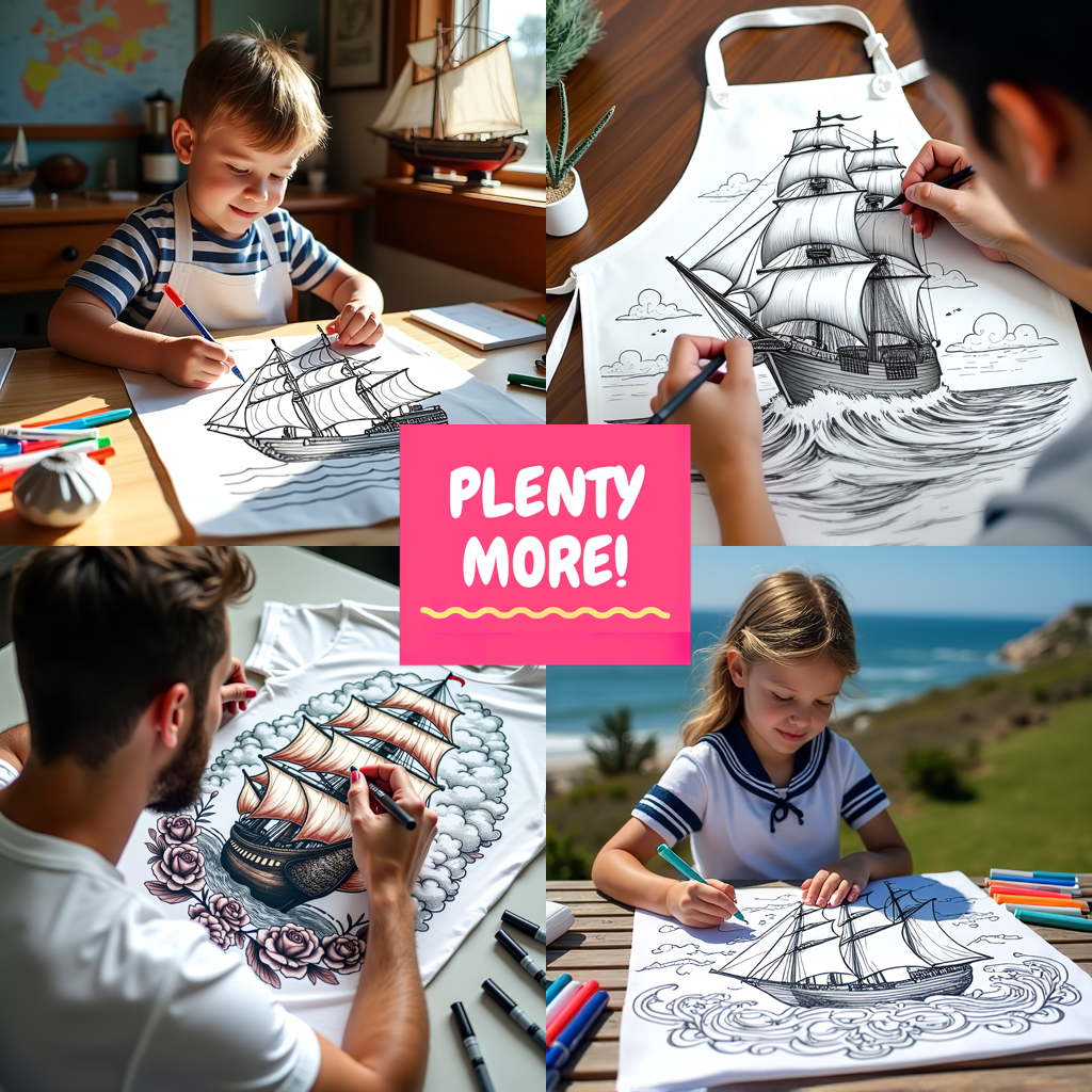 FREE Sailing Ship Coloring Page - Download NOW