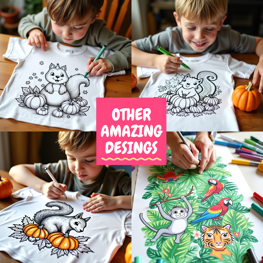 FREE Squirrel and Pumpkin Coloring Page Download