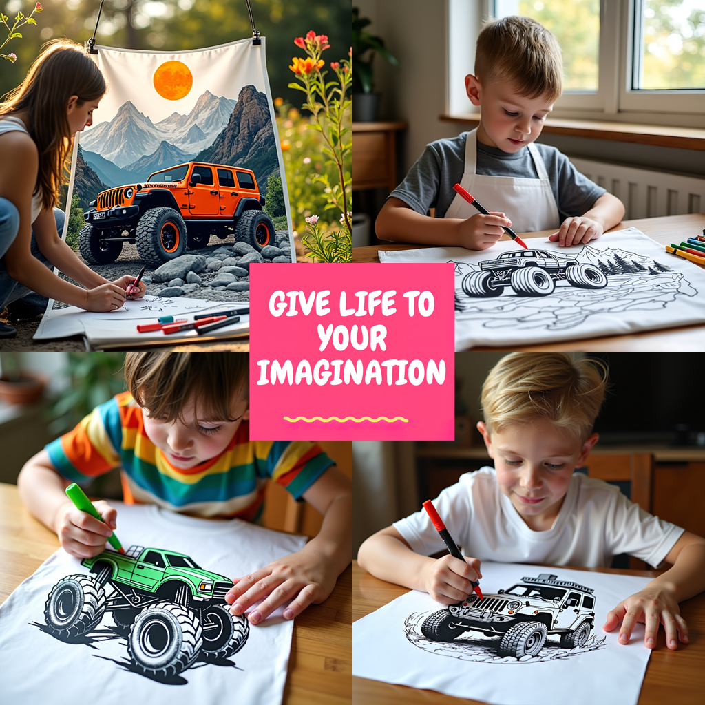 FREE Monster Truck Coloring Page - Download NOW for Off-Road Adventure Fans