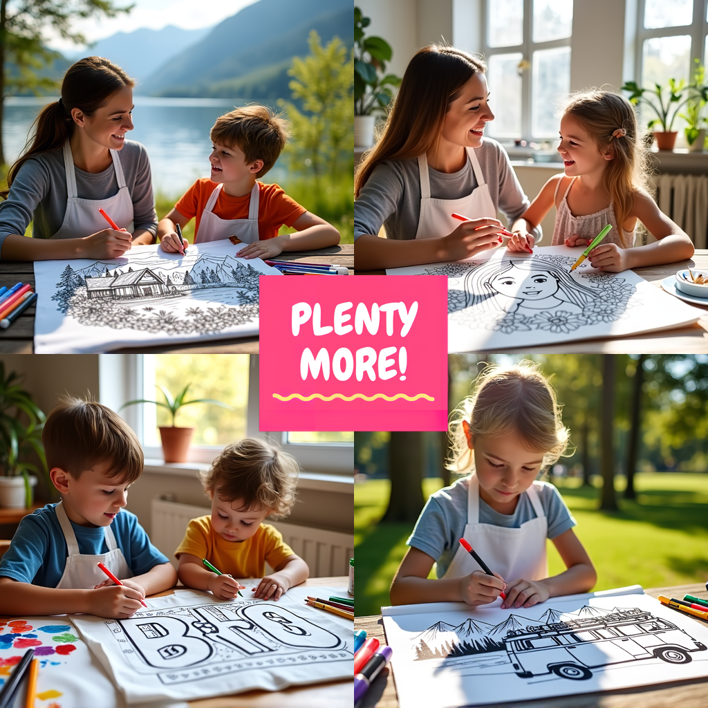 Apron Coloring Kit with 10 Fabric Markers - Grandpa