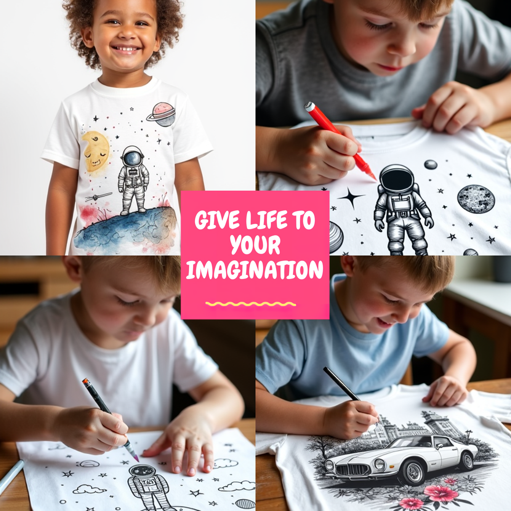 Blanket Coloring Kit with 10 Fabric Markers - Classic Car