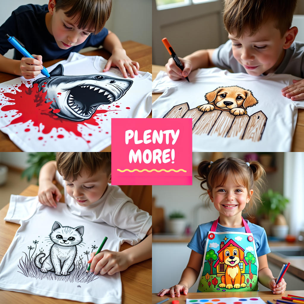 Blanket Coloring Kit with 10 Fabric Markers - Adventurer Cat