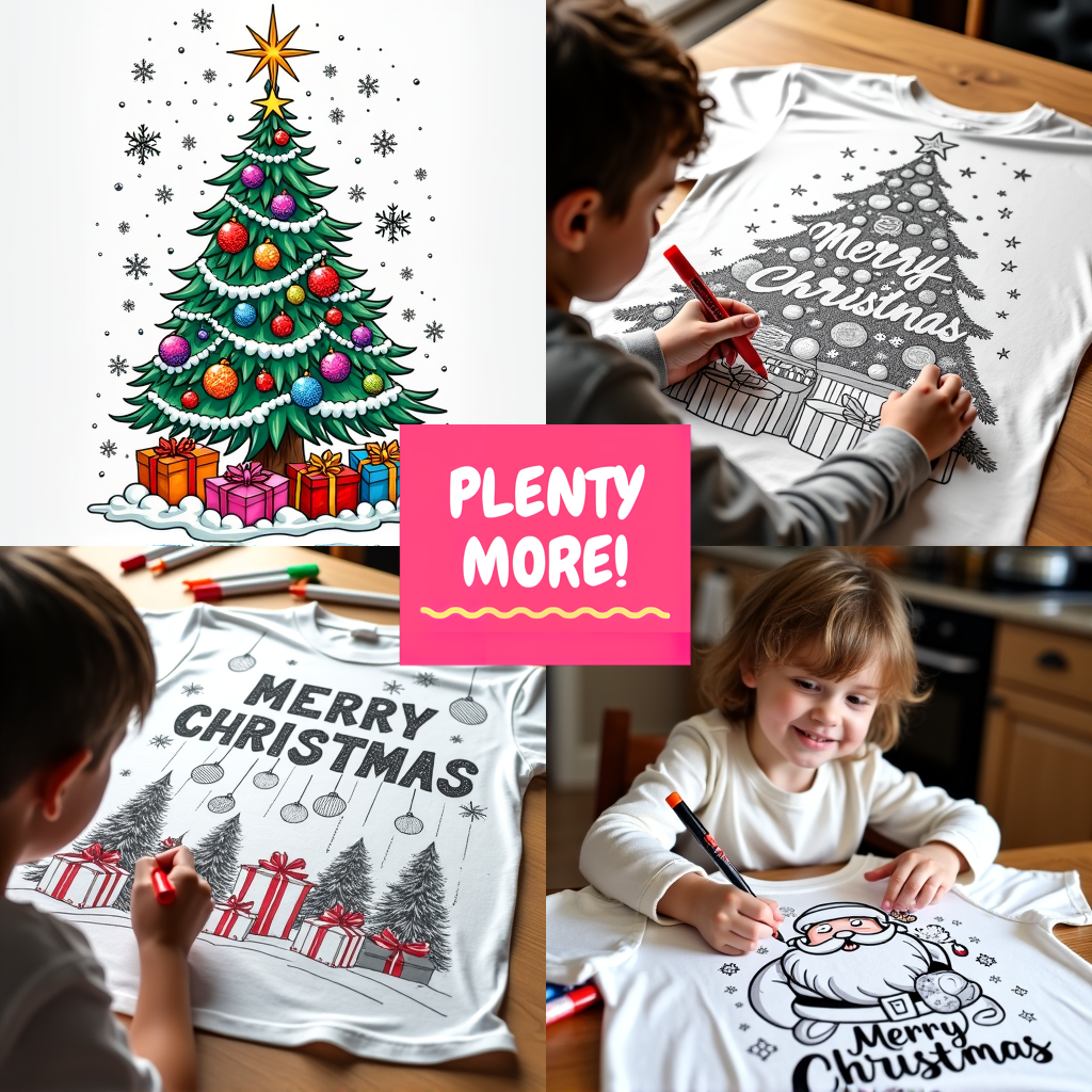 FREE Christmas Tree Coloring Page - Printable Festive Holiday Scene Download