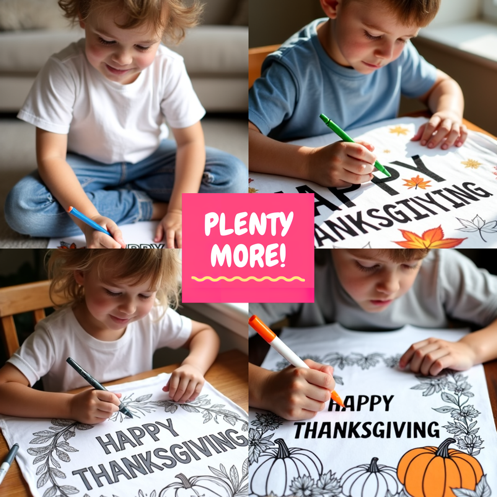 Blanket Coloring Kit with 10 Fabric Markers - Turkey