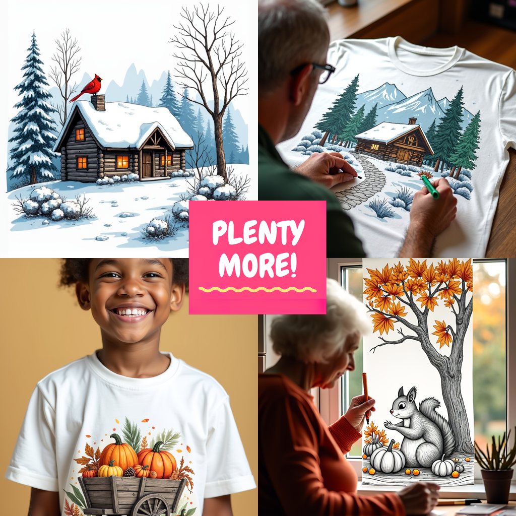 FREE Mountain Village Winter Wonderland Coloring Page - Download NOW