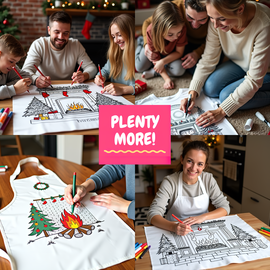 Adult Sweatshirt Coloring Kit with 10 Fabric Markers - Holy Family