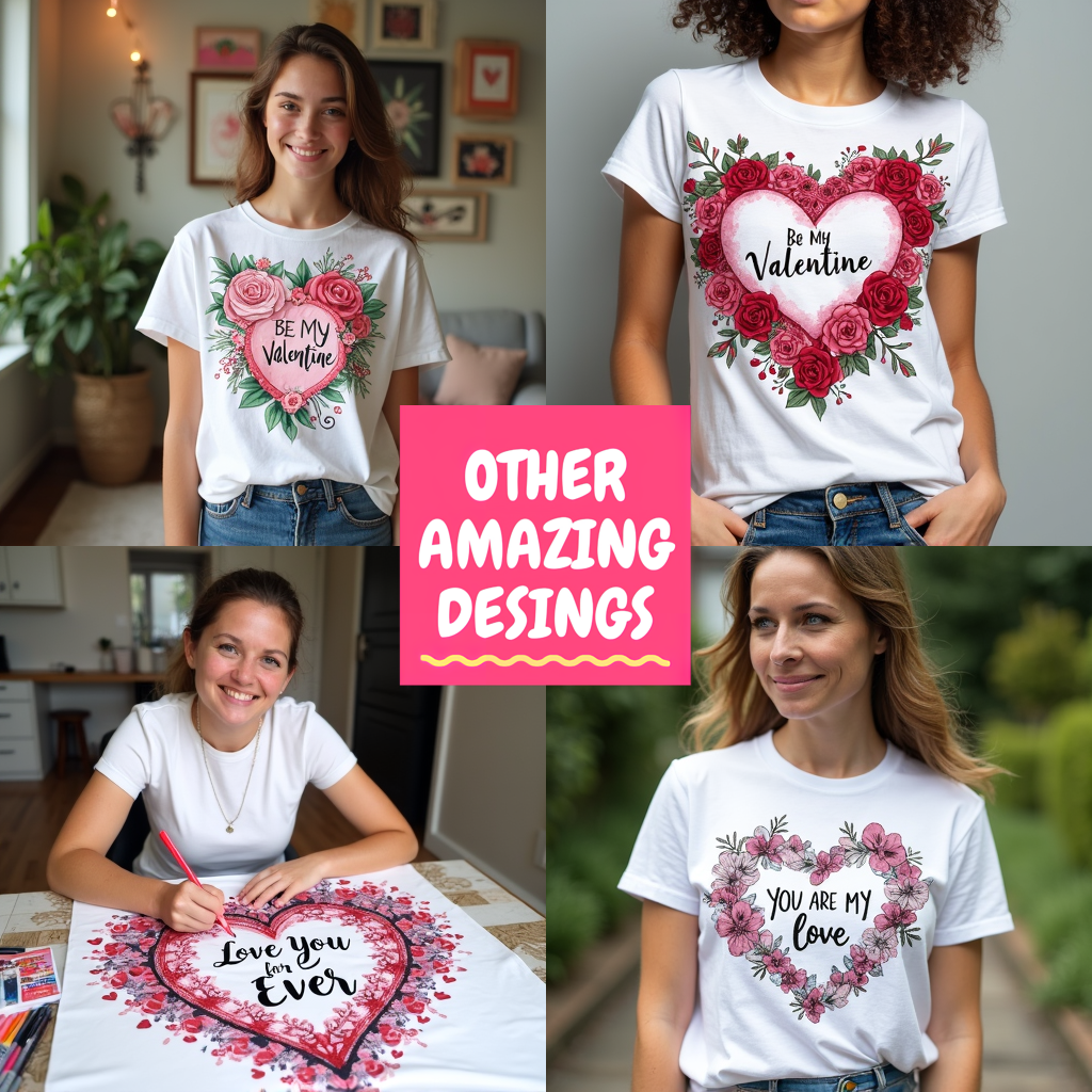 Indoor Wall Tapestries Coloring Kit with 10 Fabric Markers - Valentine's Day