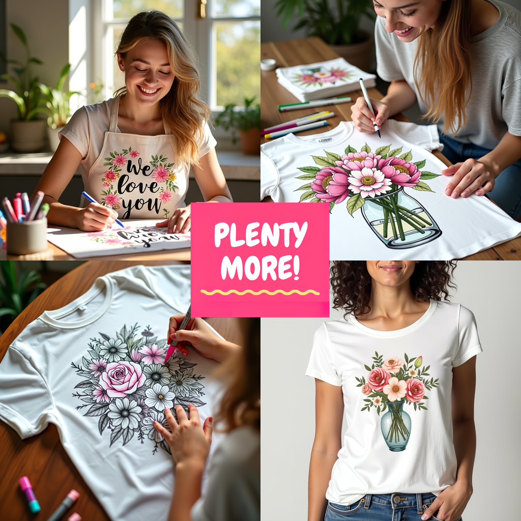 FREE We Love You Floral Border Coloring Page Download