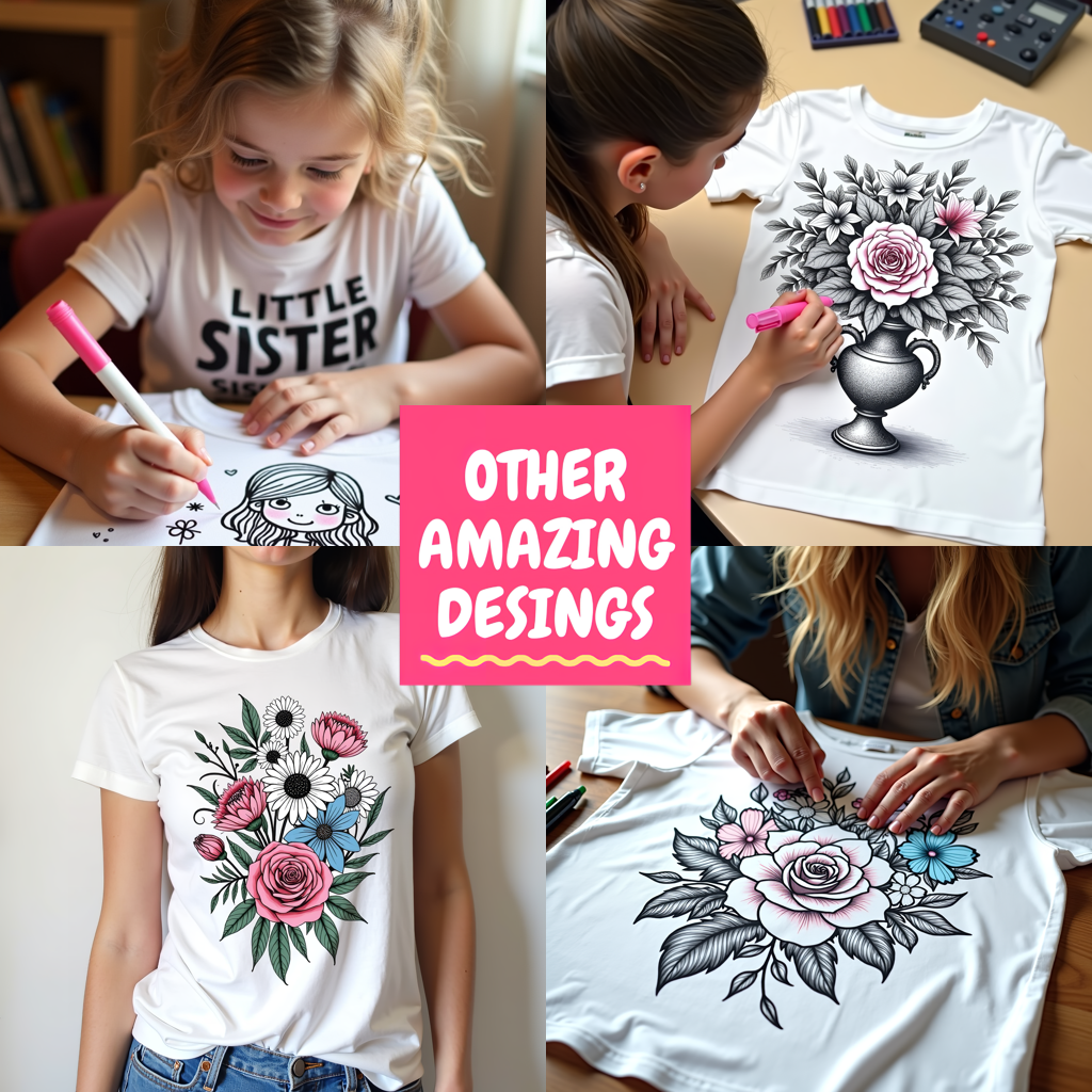 Indoor Wall Tapestries Coloring Kit with 10 Fabric Markers - BFFs