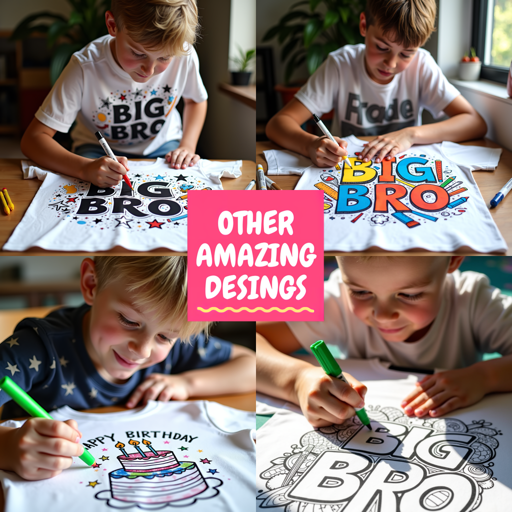 Blanket Coloring Kit with 10 Fabric Markers - Father's Day Celebration