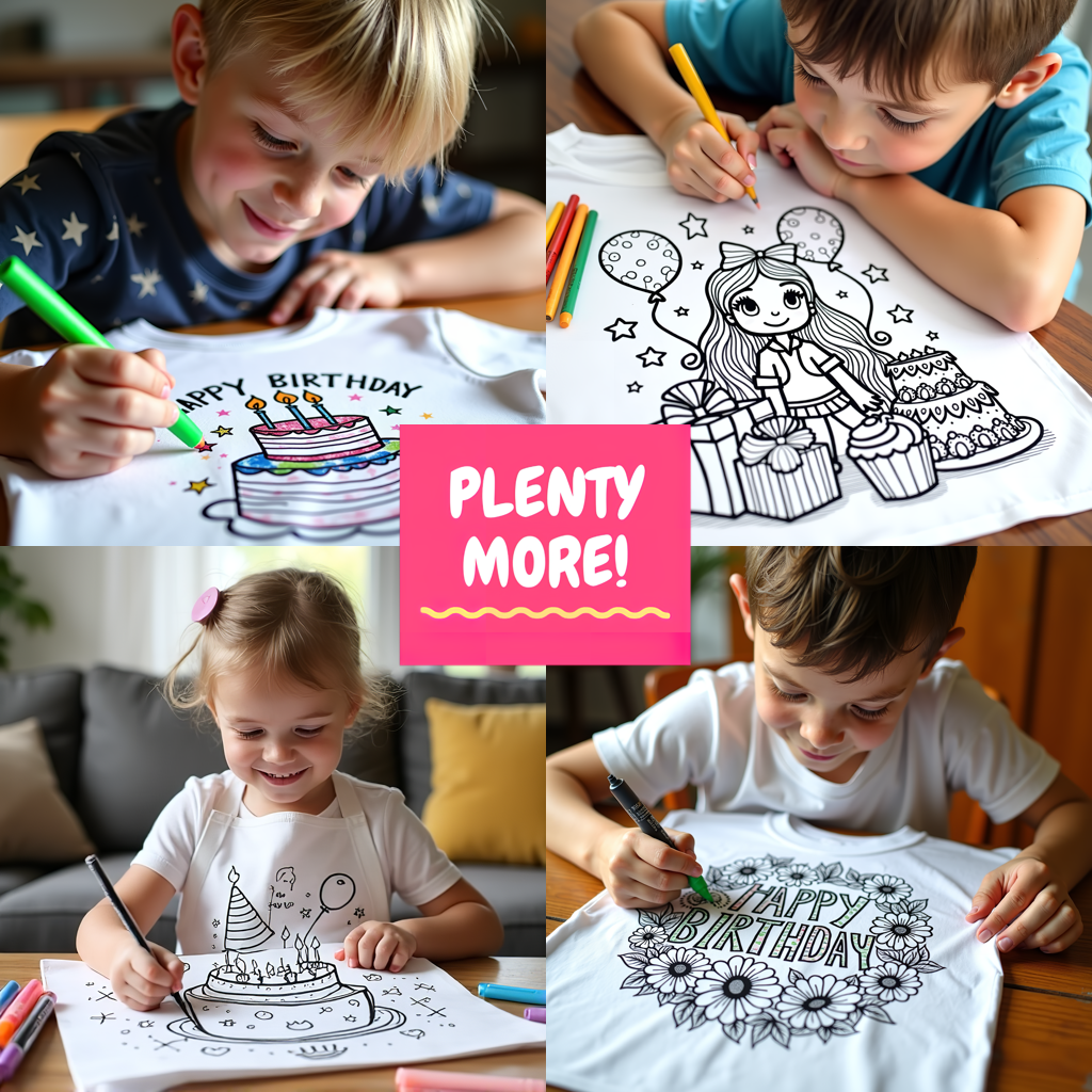 Adult Sweatshirt Coloring Kit with 10 Fabric Markers - Mom Birthday