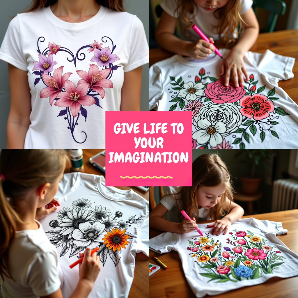 Adult Sweatshirt Coloring Kit with 10 Fabric Markers - BFFs