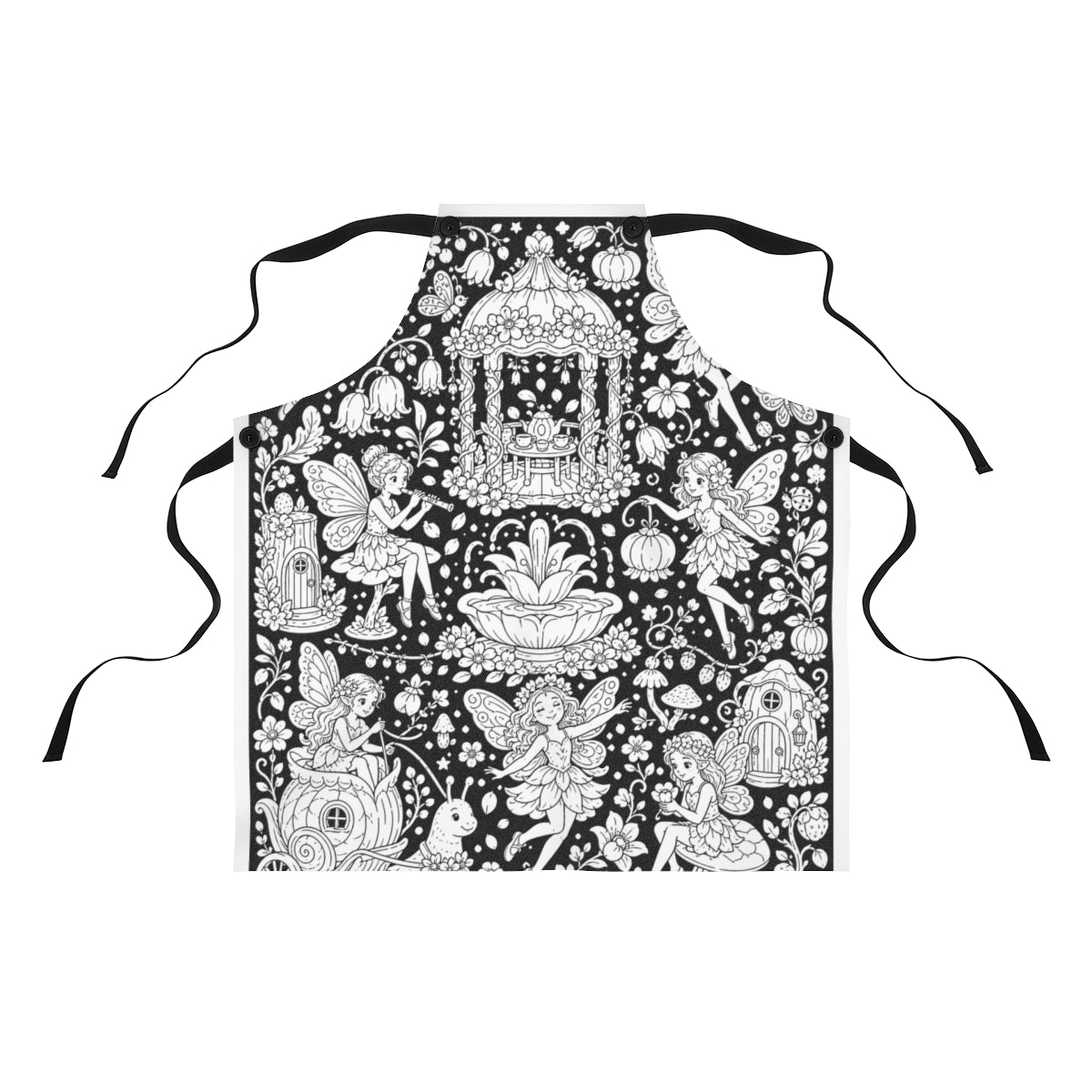 Fairy Garden Festival Apron kit shown in a lifestyle mockup - front view