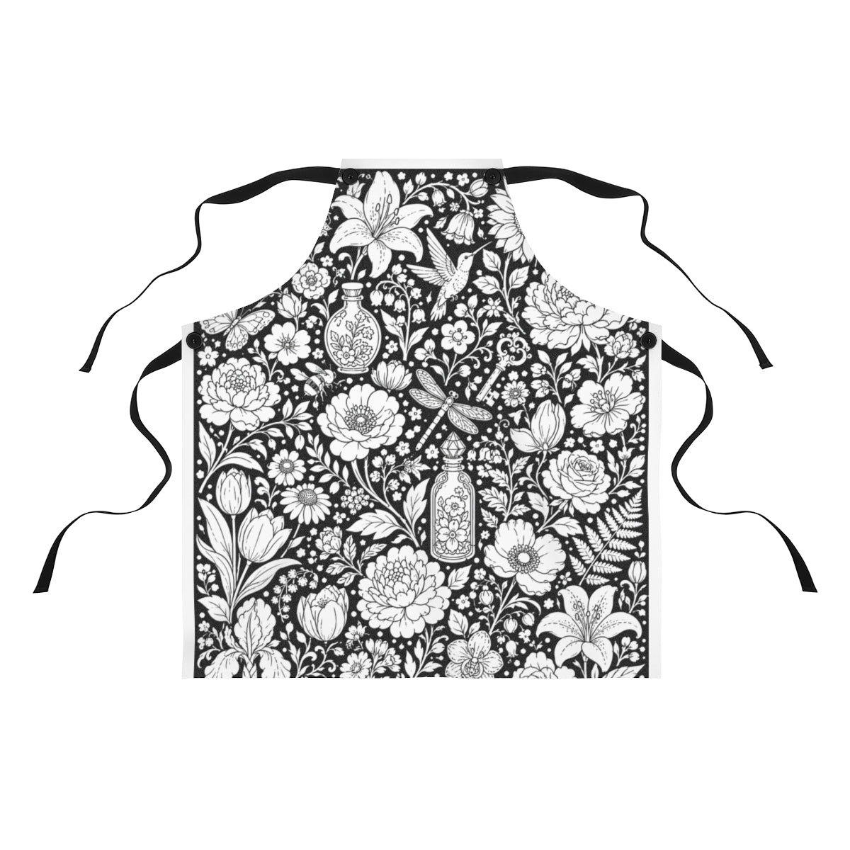 Botanical Garden Apron kit shown in a lifestyle mockup - front view