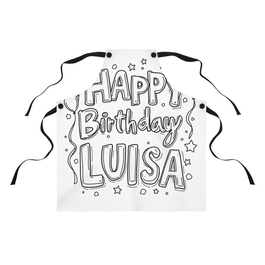 Custom Apron Coloring Kit with 10 Fabric Markers