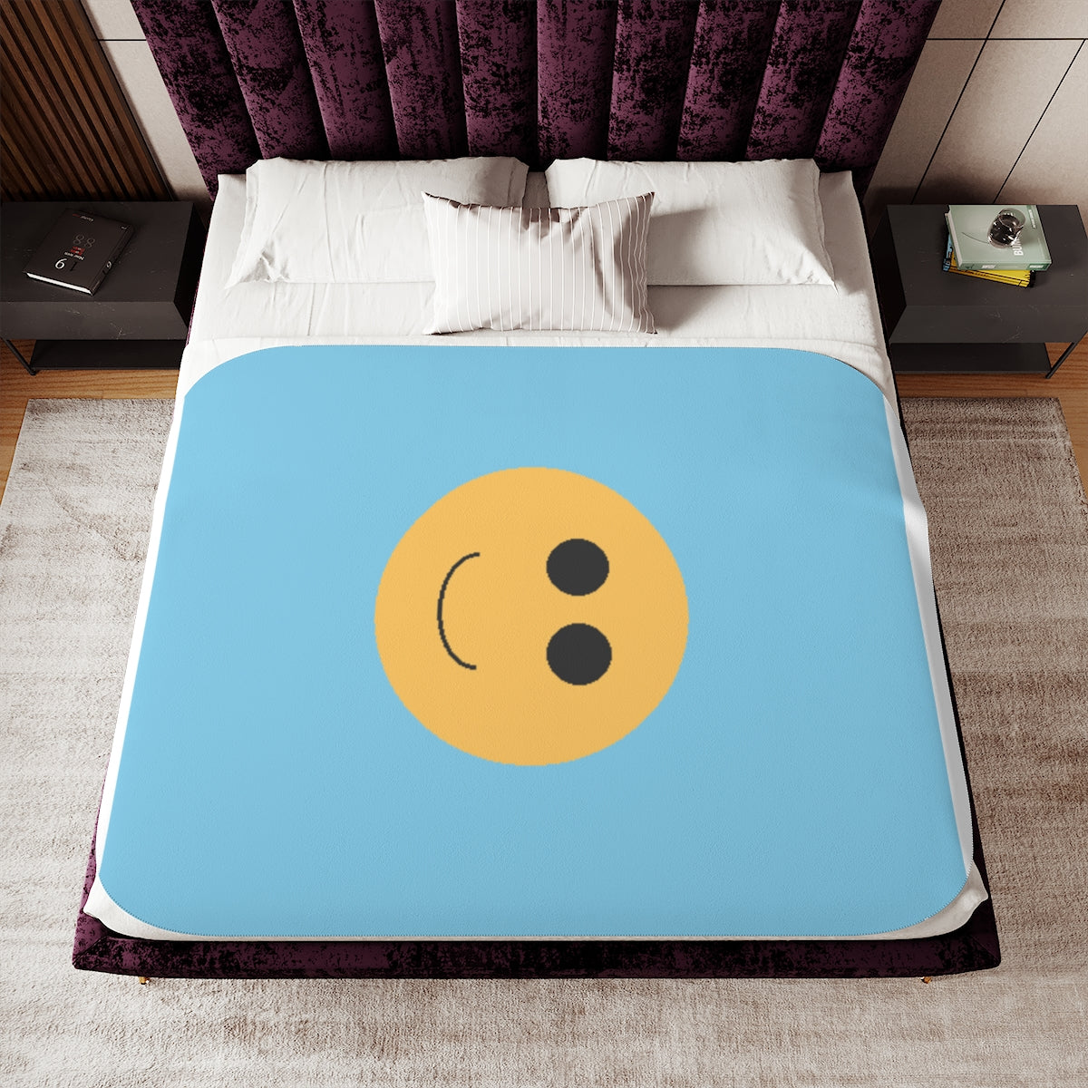 Custom Sherpa Blanket with Your Design
