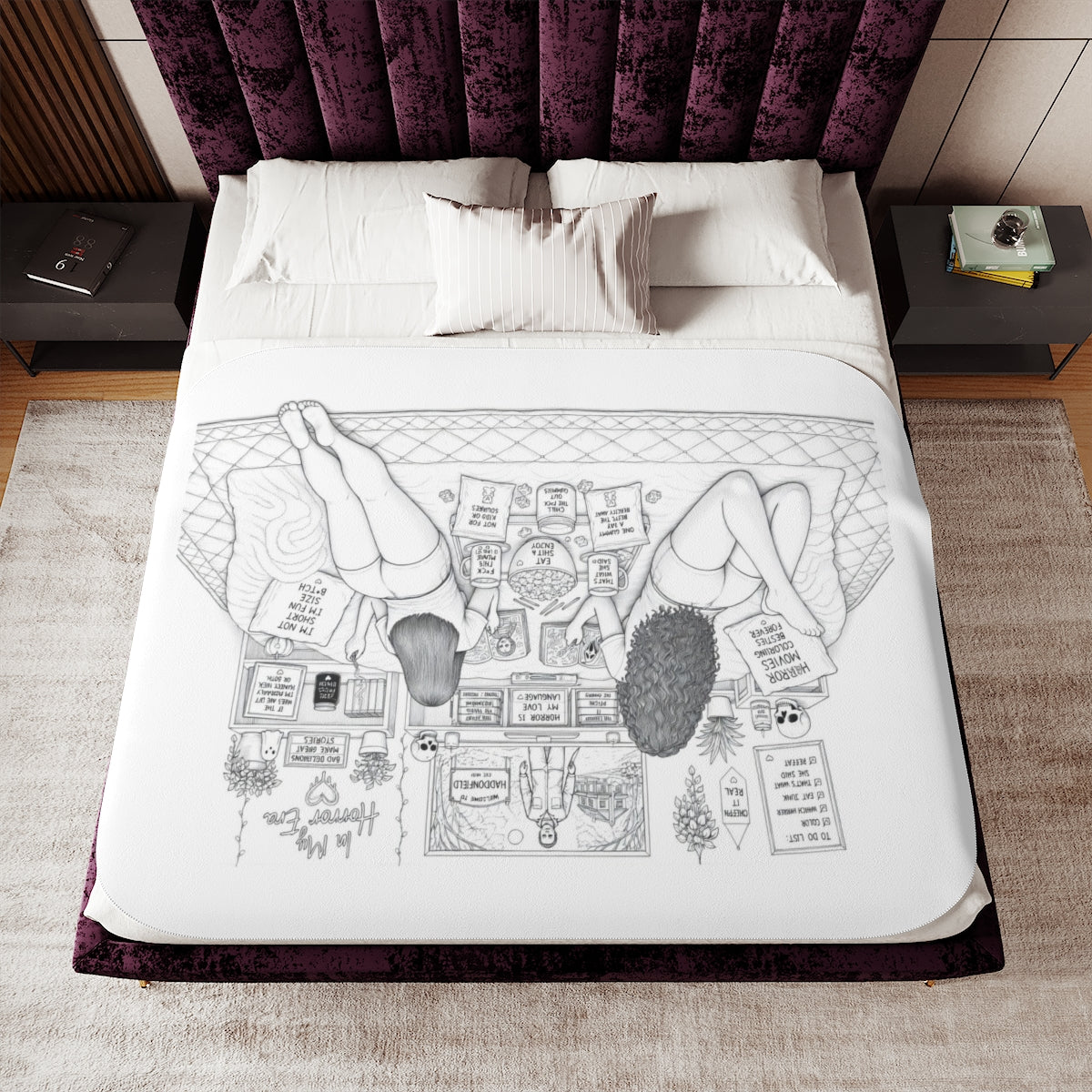 Custom Sherpa Blanket with Your Design