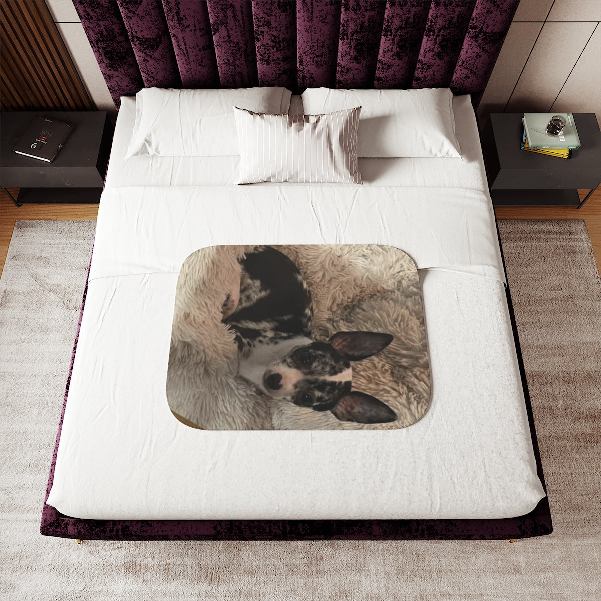 Custom Sherpa Blanket with Your Design