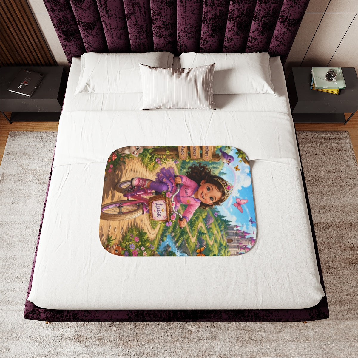 Custom Sherpa Blanket with Your Design
