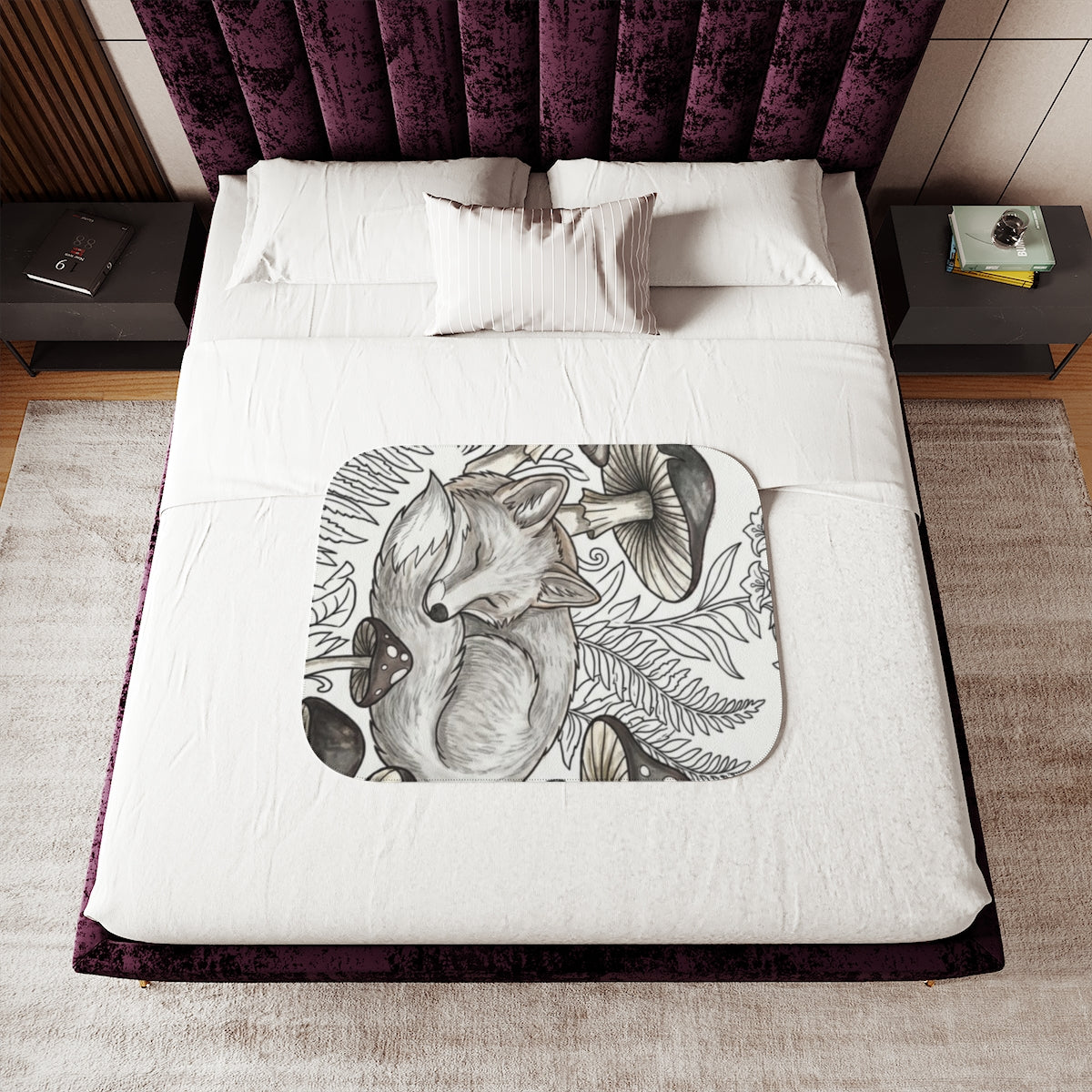 Custom Sherpa Blanket with Your Design